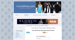 Desktop Screenshot of curvydivas.com