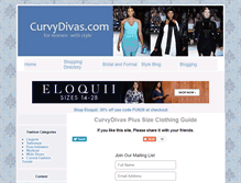 Tablet Screenshot of curvydivas.com